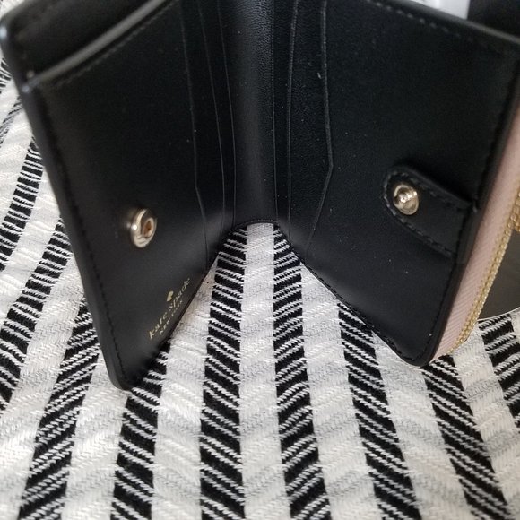 Kate Spade Minnie Mouse L-zip Bifold Wallet Vellum - Picture 6 of 7